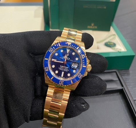 ROLEX買取強化キャンペーン締め切り迫る!赤坂買取migliore(ミリオレ)ROELXサブマリーナ Ref.116618GLB インデックスダイヤ買取