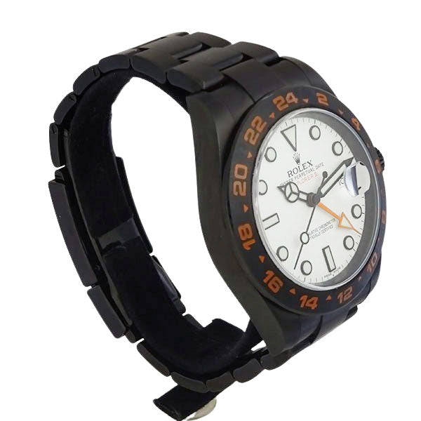 エクスプローラーⅡ 216570 ランダム番 ホワイト文字盤 PVDコーティングカスタム