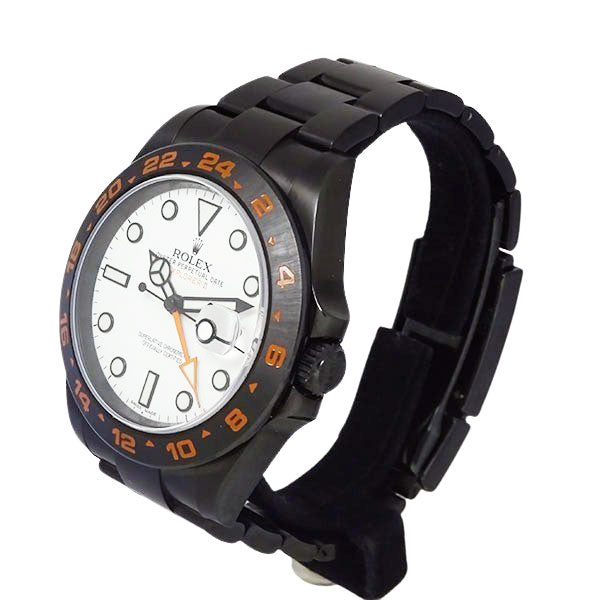 エクスプローラーⅡ 216570 ランダム番 ホワイト文字盤 PVDコーティングカスタム