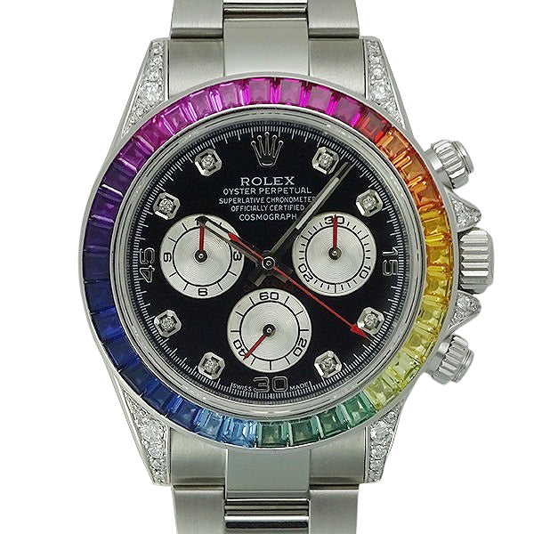 コスモグラフデイトナ 116520ベース レインボーカスタム ダイヤインデックス