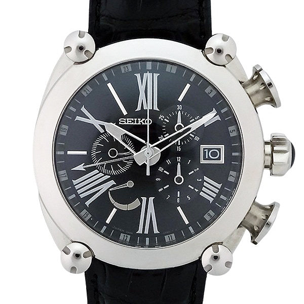 【SEIKO セイコー】ガランテ GMT クロノグラフ SBLA049/5R86-0AB0 スプリングドライブ【中古】