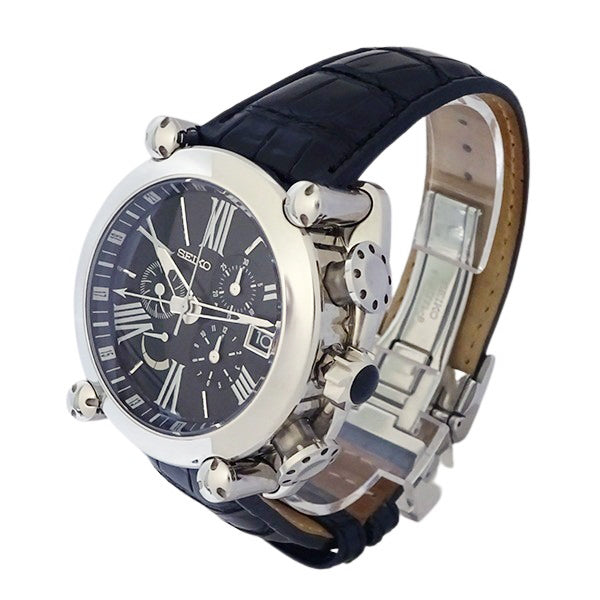 【SEIKO セイコー】ガランテ GMT クロノグラフ SBLA049/5R86-0AB0 スプリングドライブ【中古】