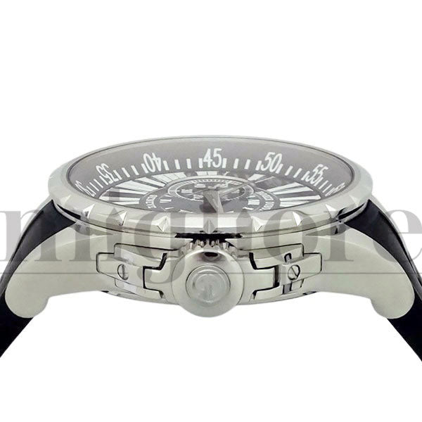 エクスカリバー EX45 77 9 9.71R 黒文字盤 SS ラバーベルト 45mm