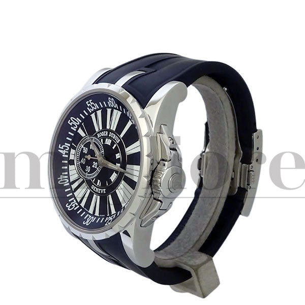 エクスカリバー EX45 77 9 9.71R 黒文字盤 SS ラバーベルト 45mm