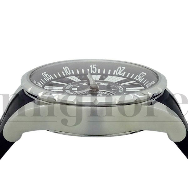 エクスカリバー EX45 77 9 9.71R 黒文字盤 SS ラバーベルト 45mm