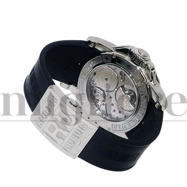 エクスカリバー EX45 77 9 9.71R 黒文字盤 SS ラバーベルト 45mm