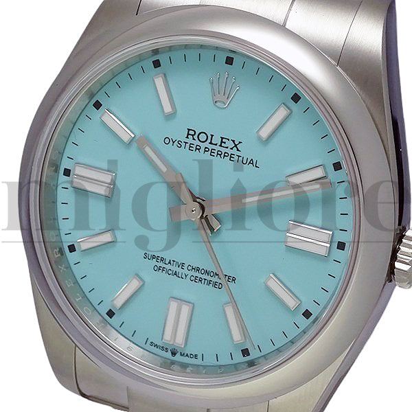 オイスターパーペチュアル 41 124300 ターコイズ ブルー カスタム