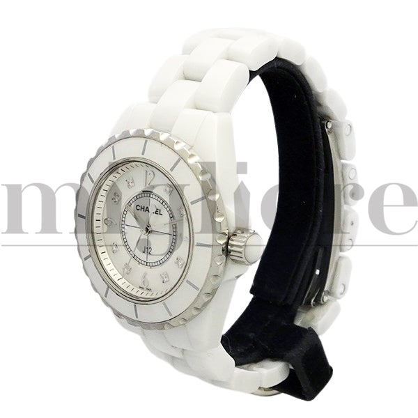 J12 H2422 8Pダイヤ ホワイトセラミック