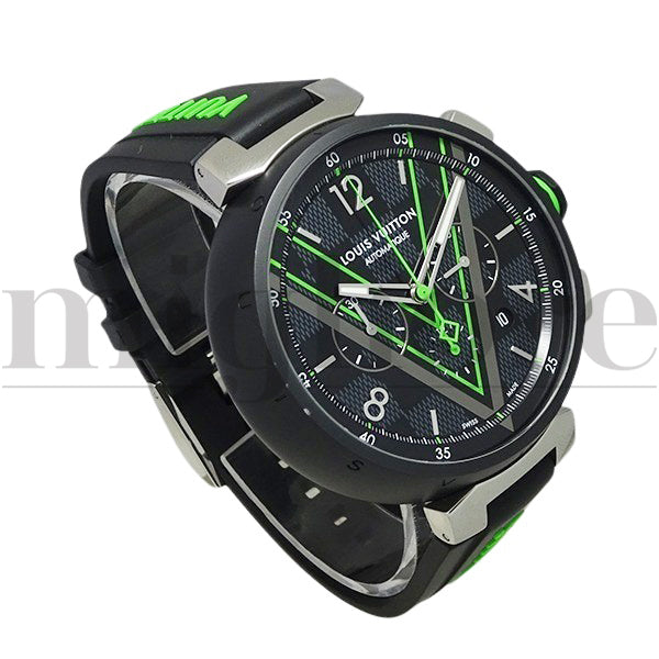 タンブール オトマティック ダミエ・グラフィット レース QA130Z