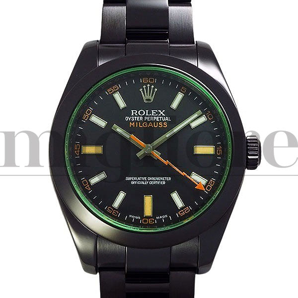 ミルガウス 116400GV V番 DLCブラックカスタム