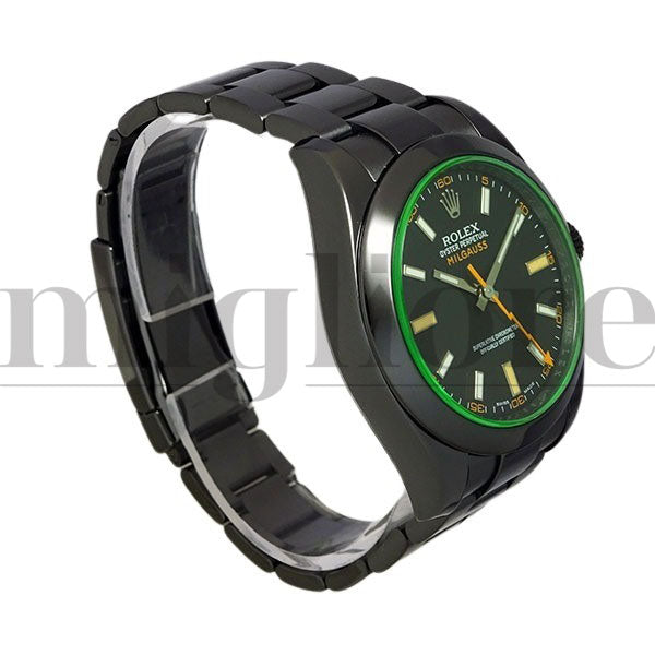 ミルガウス 116400GV V番 DLCブラックカスタム