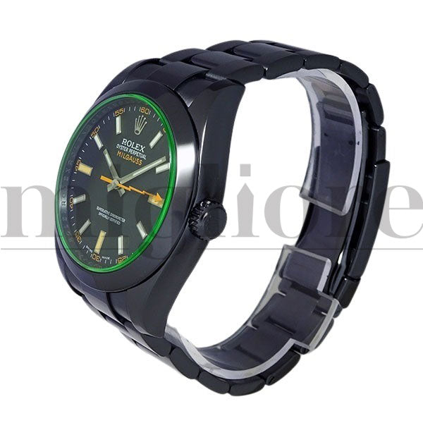 ミルガウス 116400GV V番 DLCブラックカスタム