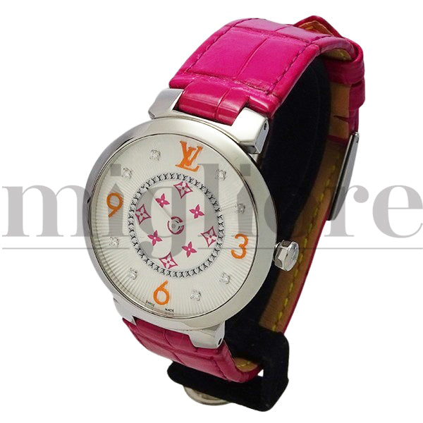 タンブール モノグラムMM フューシャ&オレンジ QA147 日本限定モデル