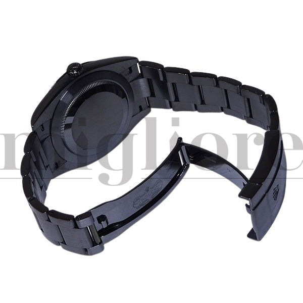 オイスターパーペチュアル 41 DLCブラックカスタム 124300 ターコイズブルー