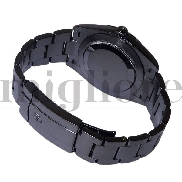 オイスターパーペチュアル 41 DLCブラックカスタム 124300 ターコイズブルー