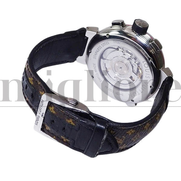 タンブール グラフィット クロノグラフ GMT Q1A40