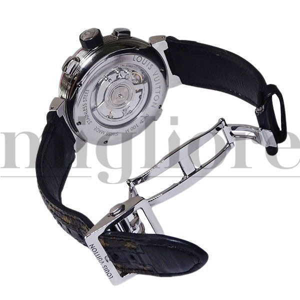 タンブール グラフィット クロノグラフ GMT Q1A40