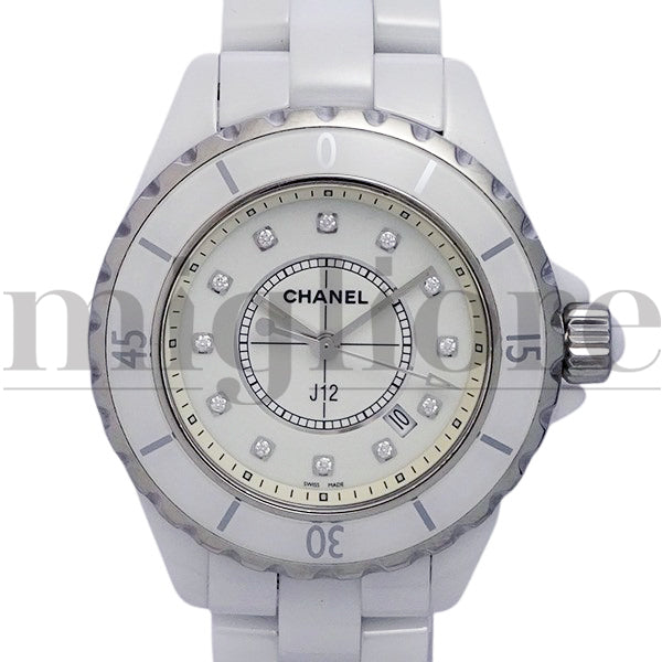 J12 H1628 12Pダイヤモンド ホワイトセラミック