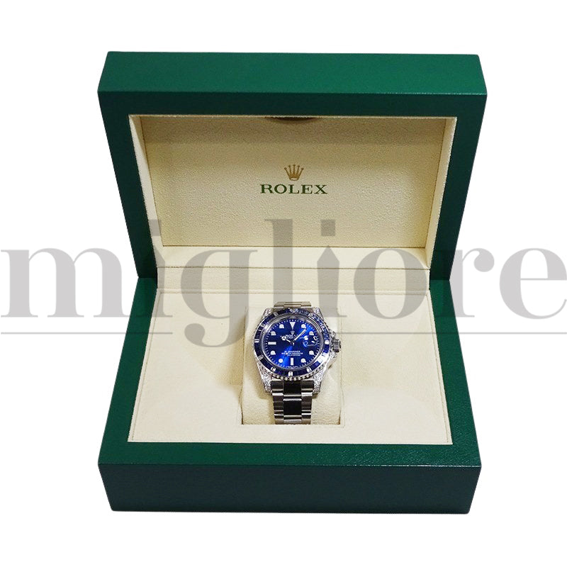 サブマリーナデイト アフターサファイア&ダイヤモンドセッティング 116659SABR仕様