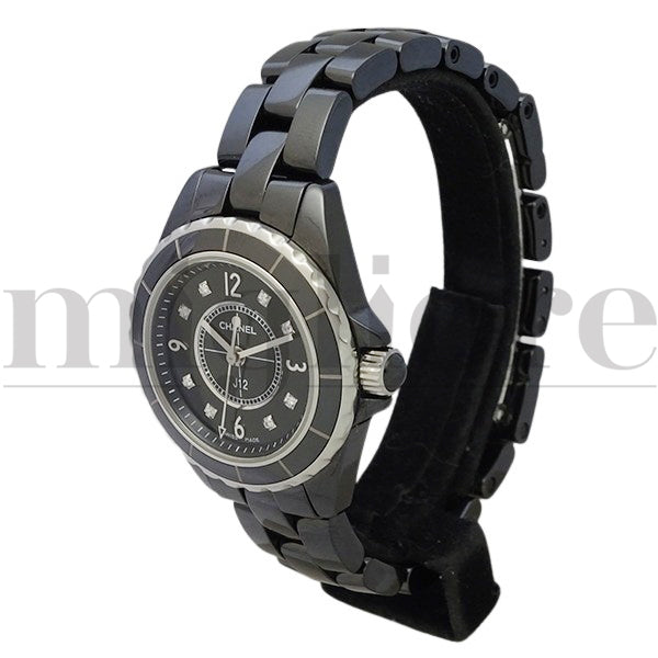 J12 H2569 ブラックセラミック 8Pダイヤモンド