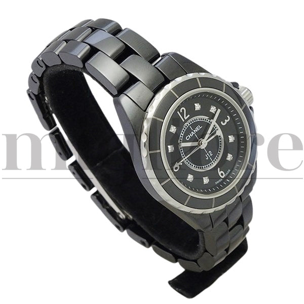 J12 H2569 ブラックセラミック 8Pダイヤモンド