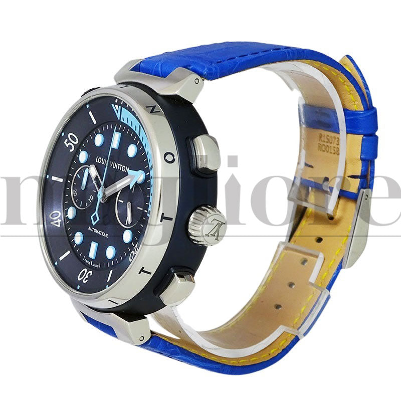 タンブール オトマティック ストリート ダイバー クロノグラフ スカイラインブルー QA168