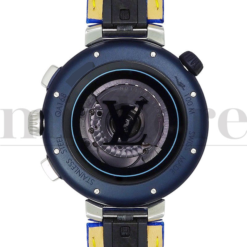 タンブール オトマティック ストリート ダイバー クロノグラフ スカイラインブルー QA168