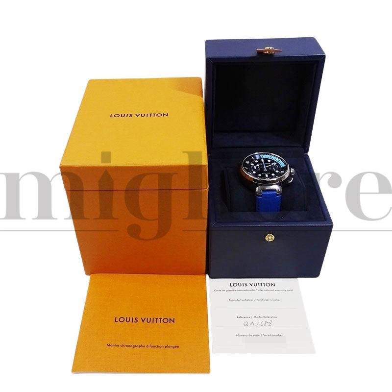 タンブール オトマティック ストリート ダイバー クロノグラフ スカイラインブルー QA168