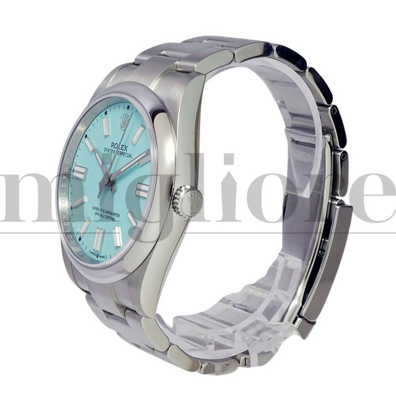 オイスターパーペチュアル 41 124300 ターコイズ ブルー カスタム