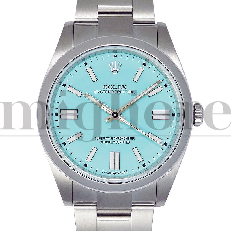 オイスターパーペチュアル 41 124300 ターコイズ ブルー カスタム