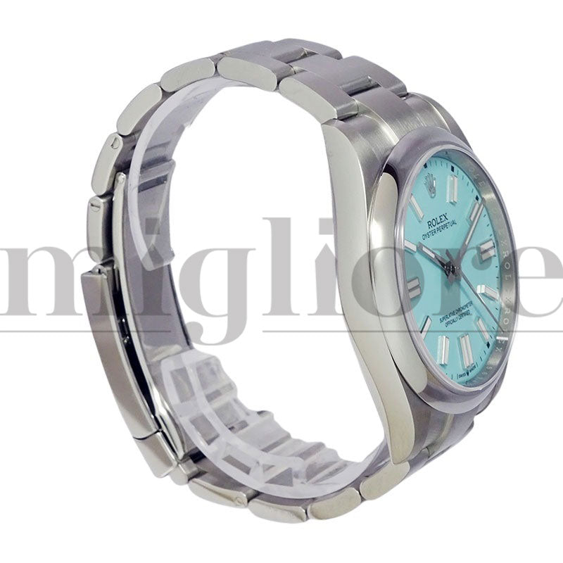 オイスターパーペチュアル 41 124300 ターコイズ ブルー カスタム