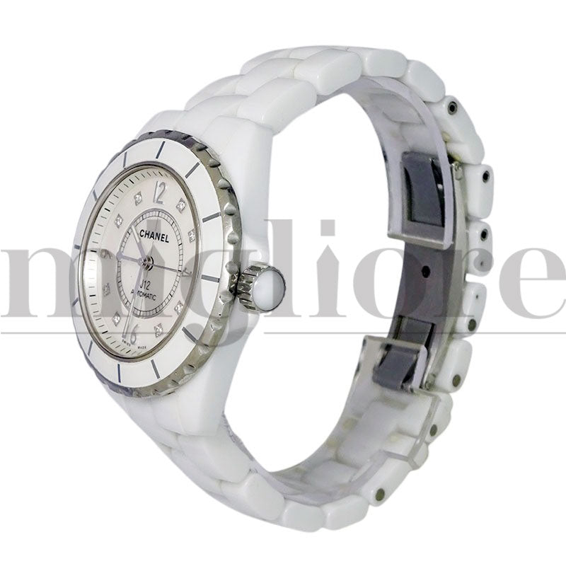 J12 H2423 38mm ホワイトセラミック 8Pダイヤ