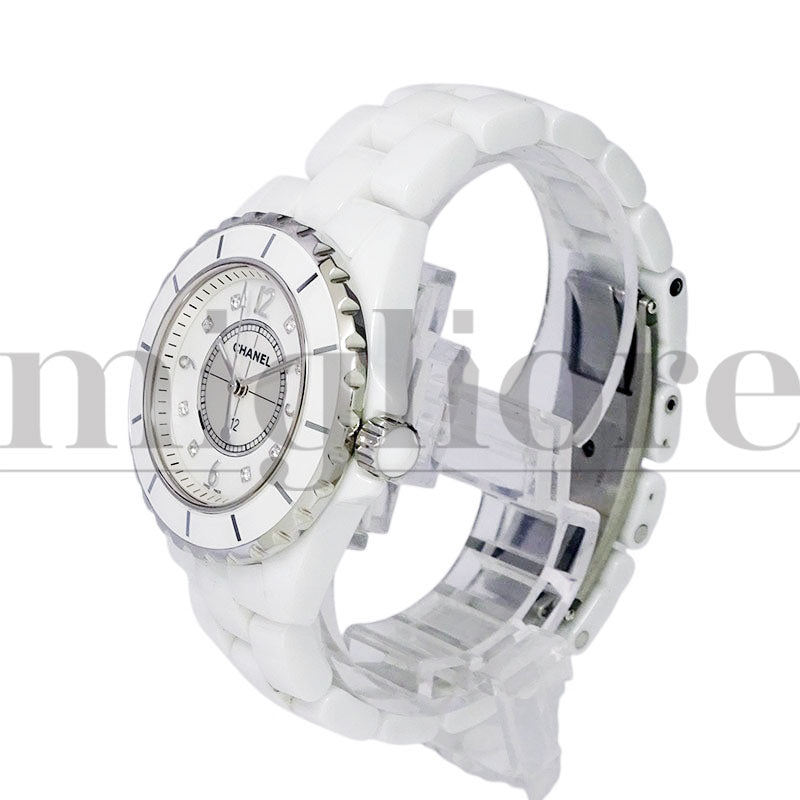 J12 H2422 ホワイト セラミック 8Pダイヤ