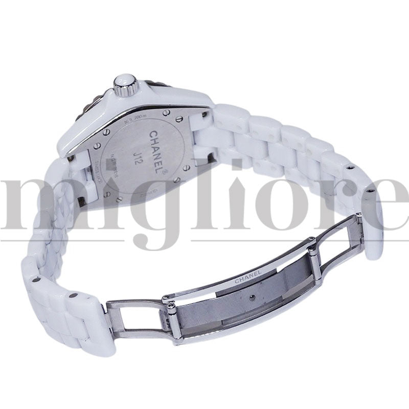 J12 H2422 ホワイト セラミック 8Pダイヤ