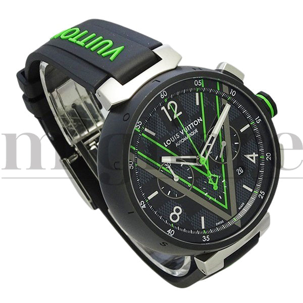 タンブール オトマティック ダミエ・グラフィット レース QA130Z