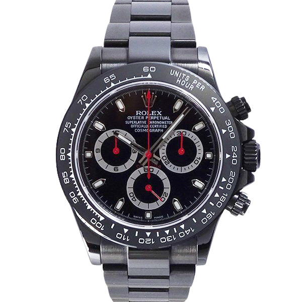 ROLEX ロレックス コスモグラフ デイトナ 116520 ランダム番 DLCコーティングカスタム