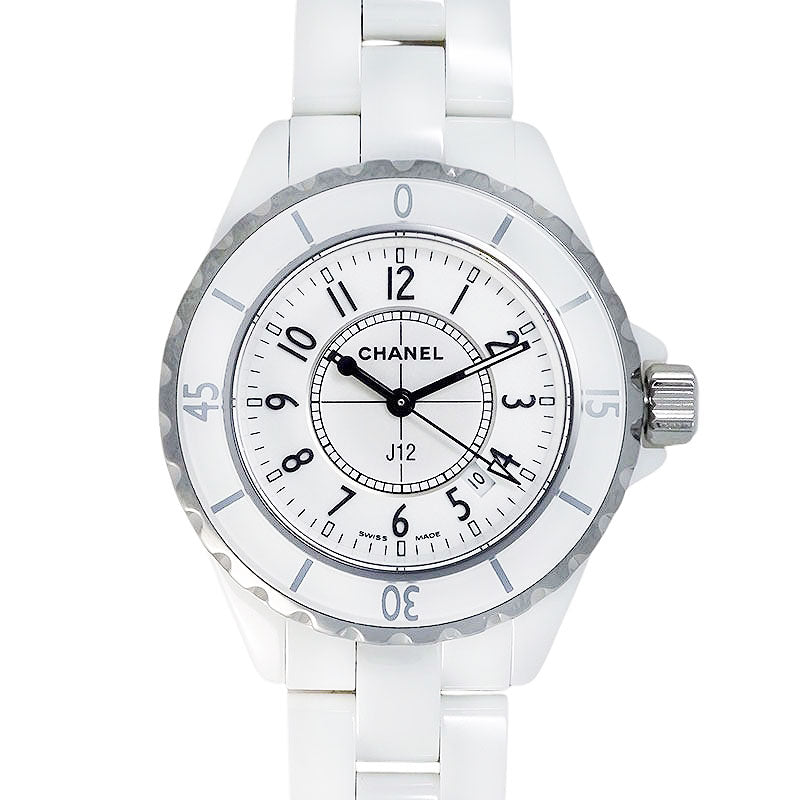 シャネル　腕時計　J12 クォーツ　ホワイト　H0968 シャネル J12 33mm レディース 腕時計 H0968 CHANEL 中古 – 銀蔵