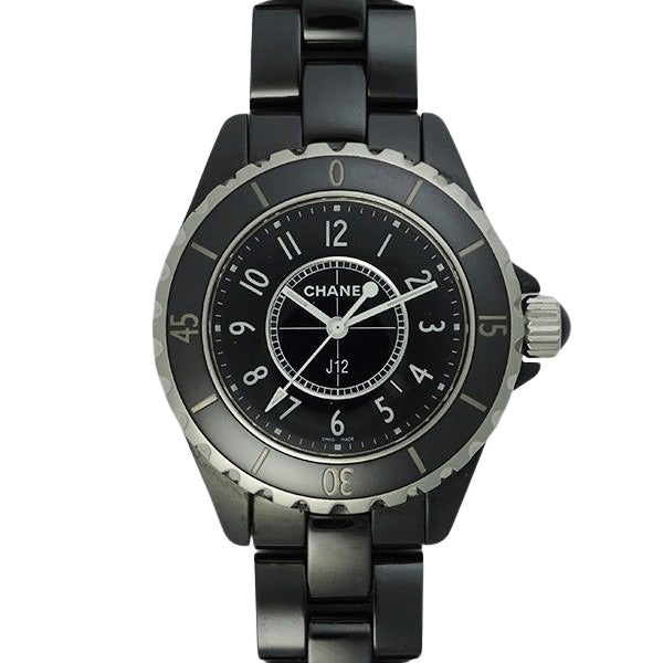 CHANEL シャネル J12 H0682 ブラックセラミック 33mm レディース 腕時計【中古】
