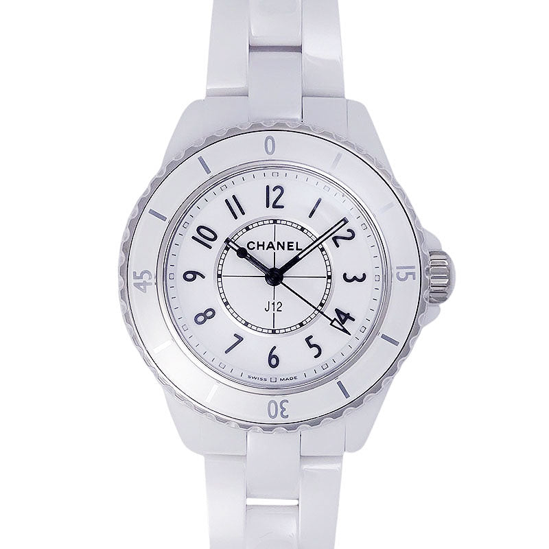 CHANEL シャネル J12 H5698 33mm ホワイトセラミック ホワイト文字盤 レディース【新品】