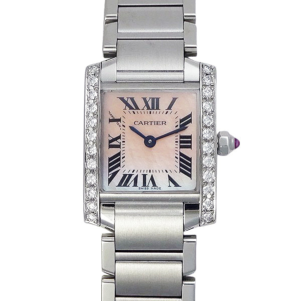 Cartier カルティエ タンクフランセーズSM ピンクシェル W51028Q3/3217