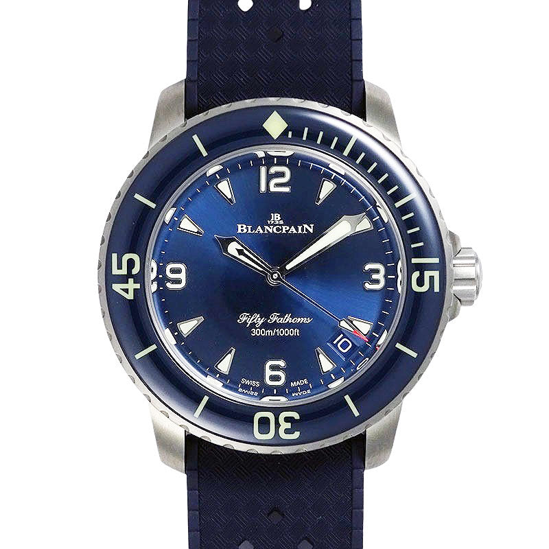 BLANCPAIN ブランパン フィフティファゾムスオートマティック チタン 5010 12B40 O64A 42.3mm Ti/ラバー サンバースト文字盤 メンズ 自動巻き【新品】