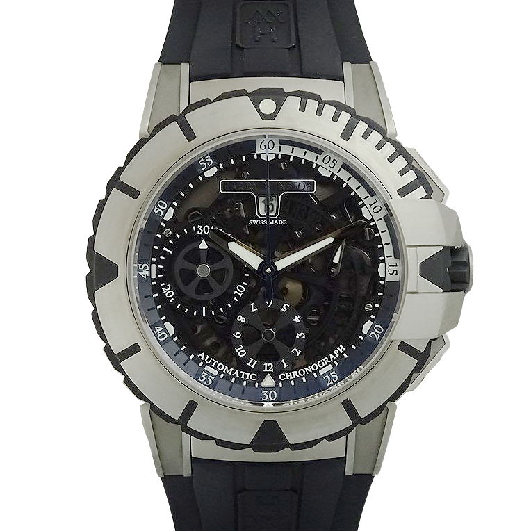 HARRY WINSTON ハリーウィンストン オーシャンスポーツ クロノグラフ ブラック OCSACH44ZZ001