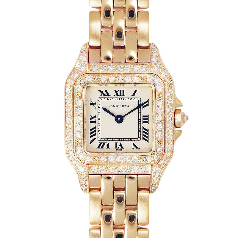 Cartier カルティエ パンテールSM W25033P5/1320 PGコーティング アフターダイヤ