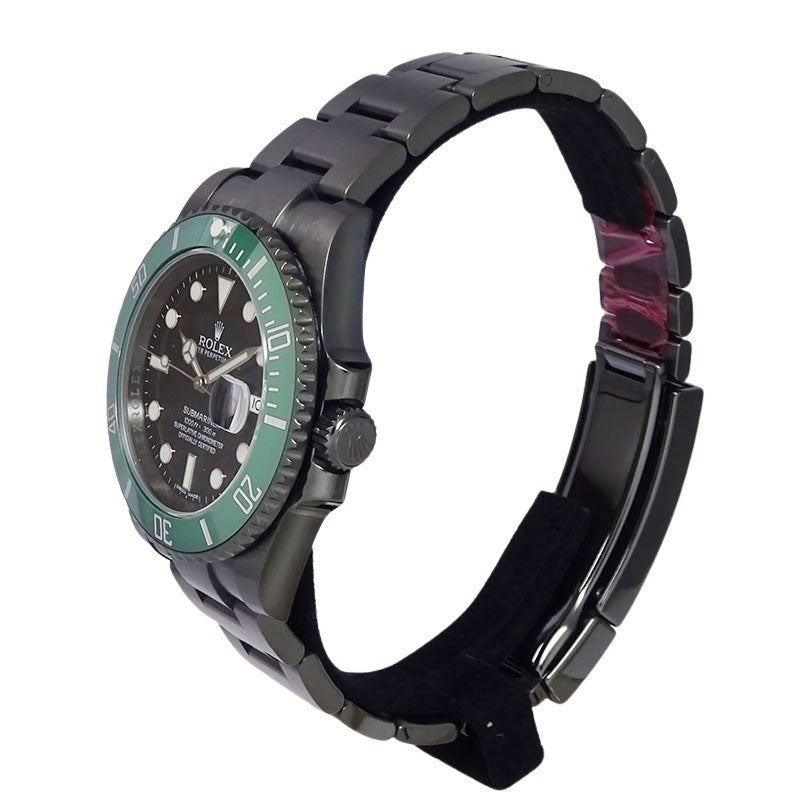 ROLEX ロレックス サブマリーナ デイト 116610LNベース 126610LV DLCブラックカスタム ランダム番 グリーン メンズ 腕時計【中古】