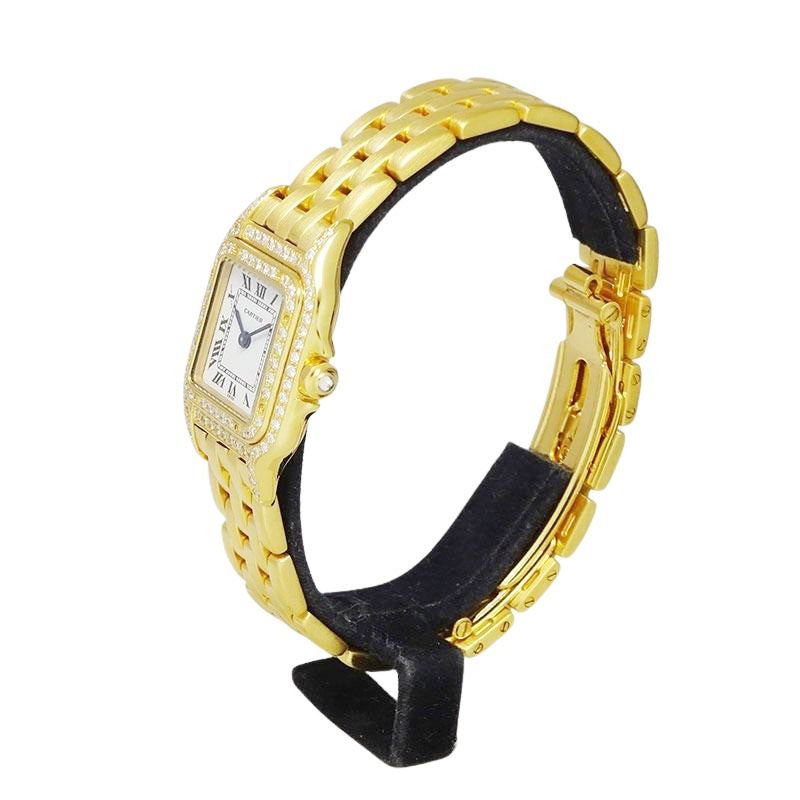 Cartier カルティエ パンテールSM W25033P5/1320 YGコーティング アフターダイヤ【美品中古】