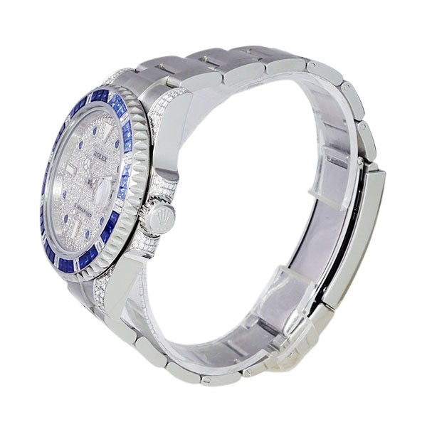 ROLEX ロレックス サブマリーナデイト 116610LN アフターサファイア&ダイヤモンドセッティング 116659SABR仕様