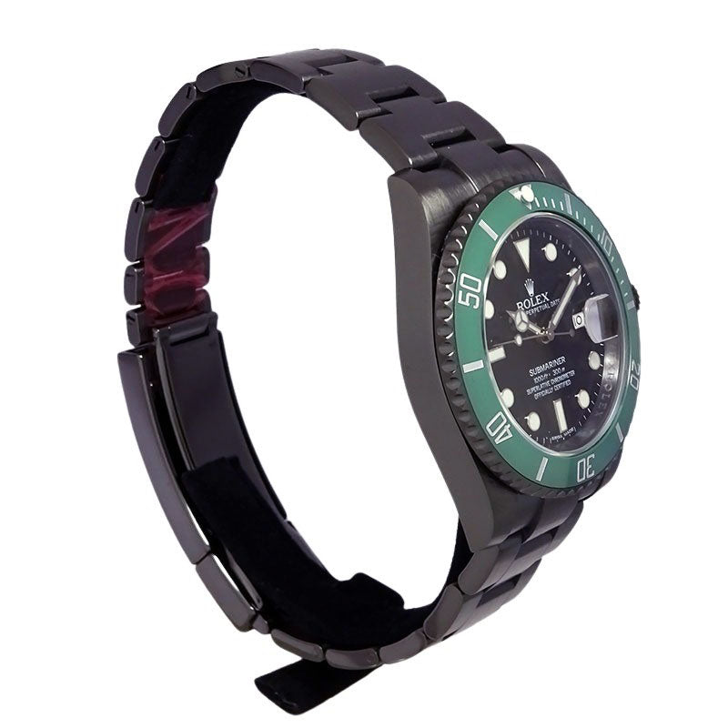 ROLEX ロレックス サブマリーナ デイト 116610LNベース 126610LV DLCブラックカスタム ランダム番 グリーン メンズ 腕時計【中古】