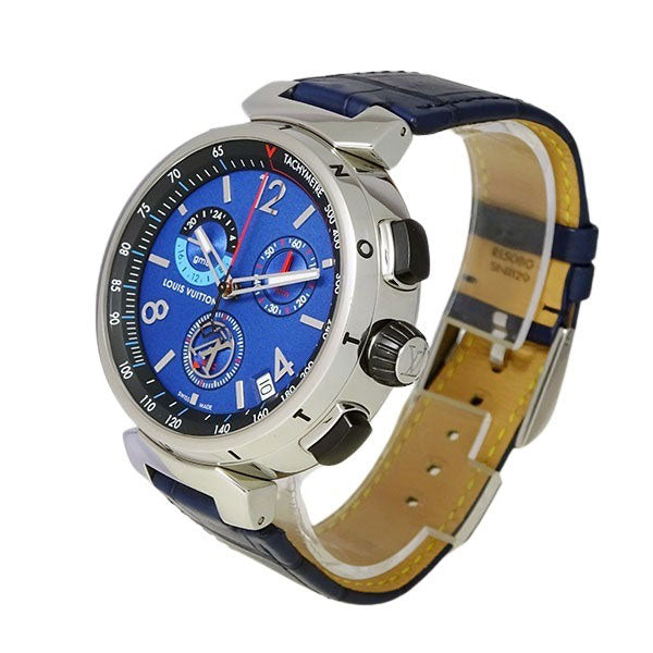LOUIS VUITTON ルイヴィトン タンブール アウトドア クロノグラフ GMT QA153