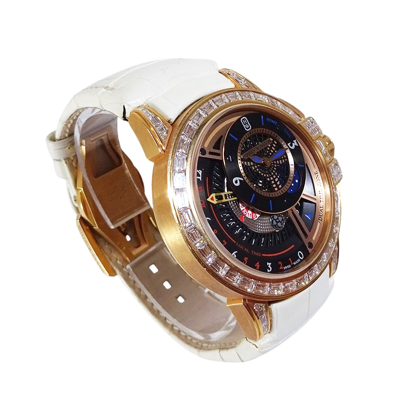 HARRY WINSTON ハリーウィンストン オーシャン デュアルタイム OCEATZ44RR012 世界20本限定【中古】