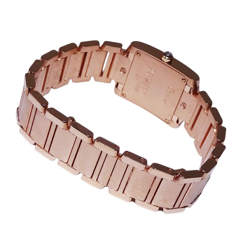 Cartier カルティエ タンクフランセーズSM W51008Q3/2384 PGコーティング アフターダイヤ